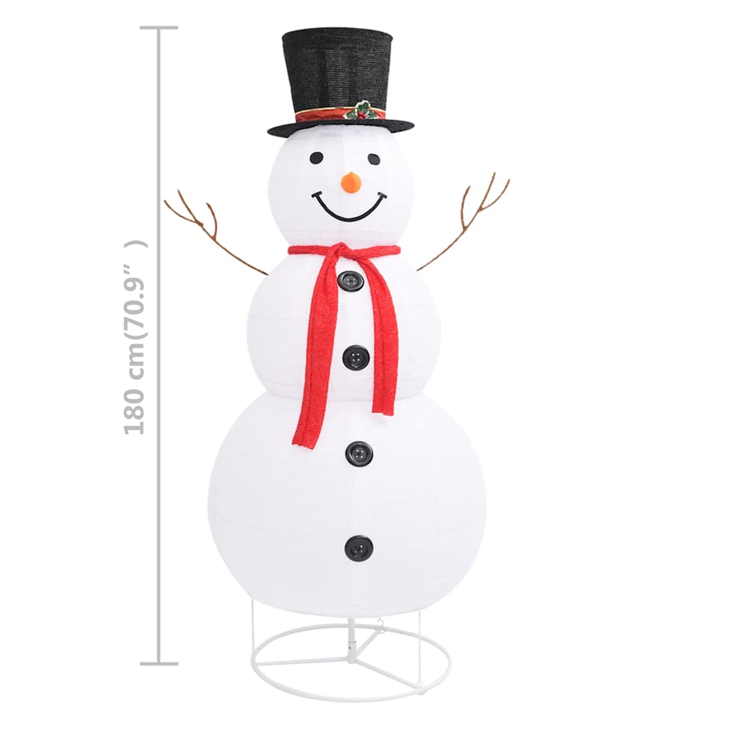 Figurine de bonhomme de neige de Noël à LED Tissu 180 cm - XIOS