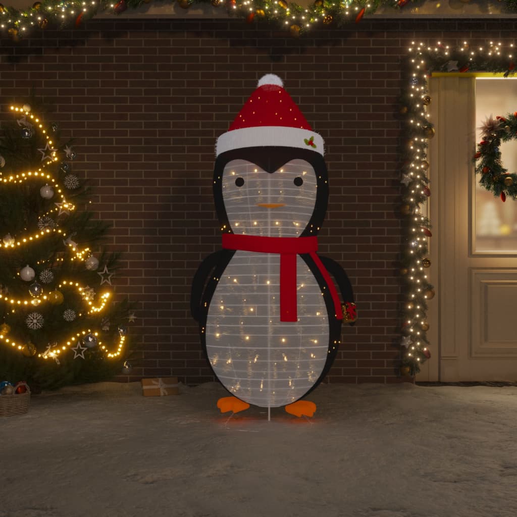 Décoration de Noël pingouin à LED Tissu de luxe 180 cm - XIOS