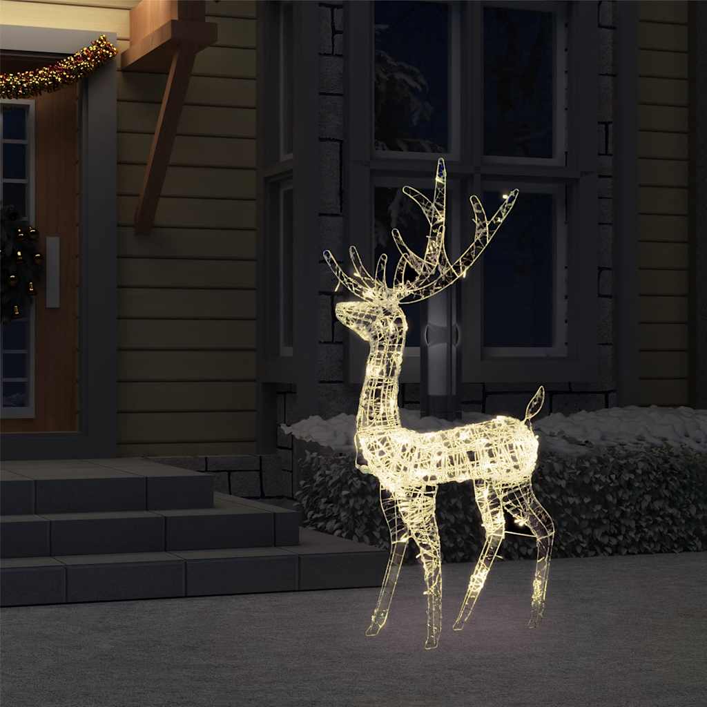 Renne de décoration de Noël Acrylique 140 LED blanc chaud 120 cm - XIOS