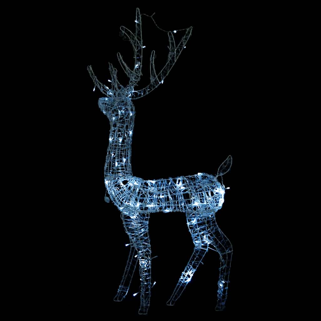 Renne de décoration de Noël Acrylique 140 LED blanc froid 120 cm - XIOS