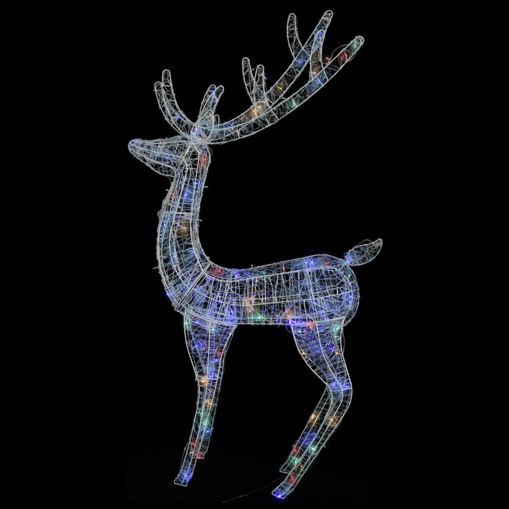 Renne de Noël XXL Acrylique 250 LED 180 cm Coloré - XIOS