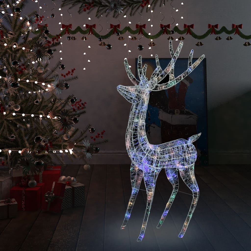 Renne de Noël XXL Acrylique 250 LED 180 cm Coloré - XIOS