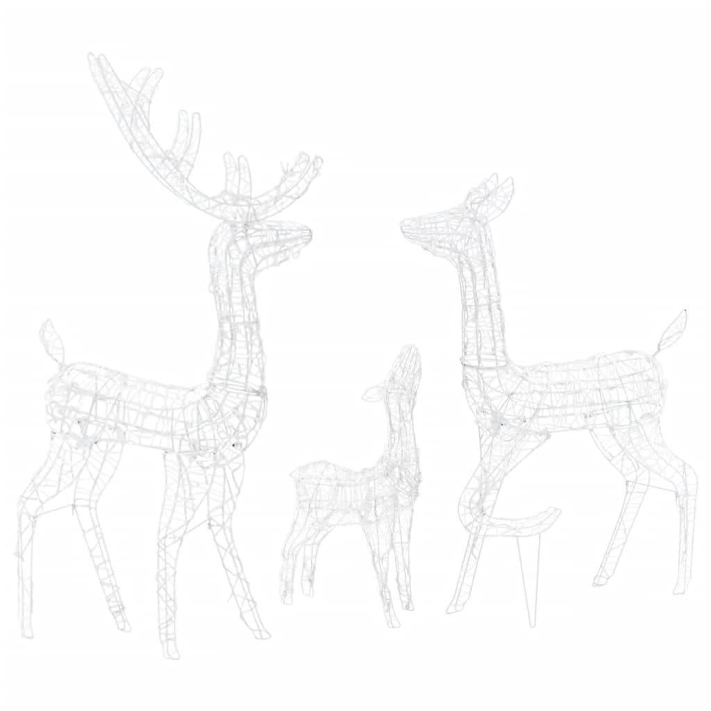 Famille de rennes de décoration Acrylique 300 LED coloré - XIOS