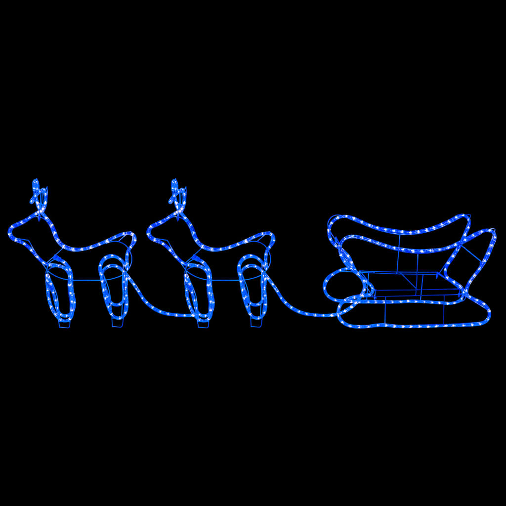 Décoration de Noël d'extérieur Renne et traîneau 576 LED - XIOS