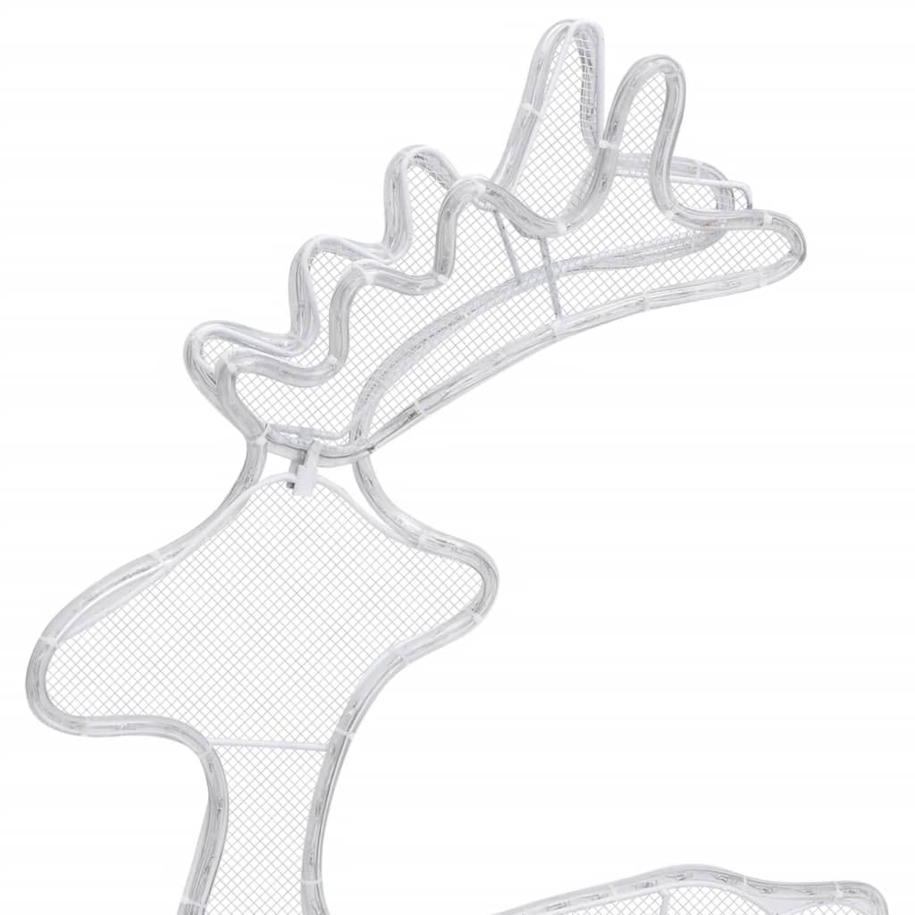 Décoration de Noël de renne avec maille 306 LED 60x24x89 cm - XIOS