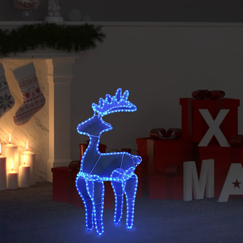 Décoration de Noël de renne avec maille 306 LED 60x24x89 cm - XIOS
