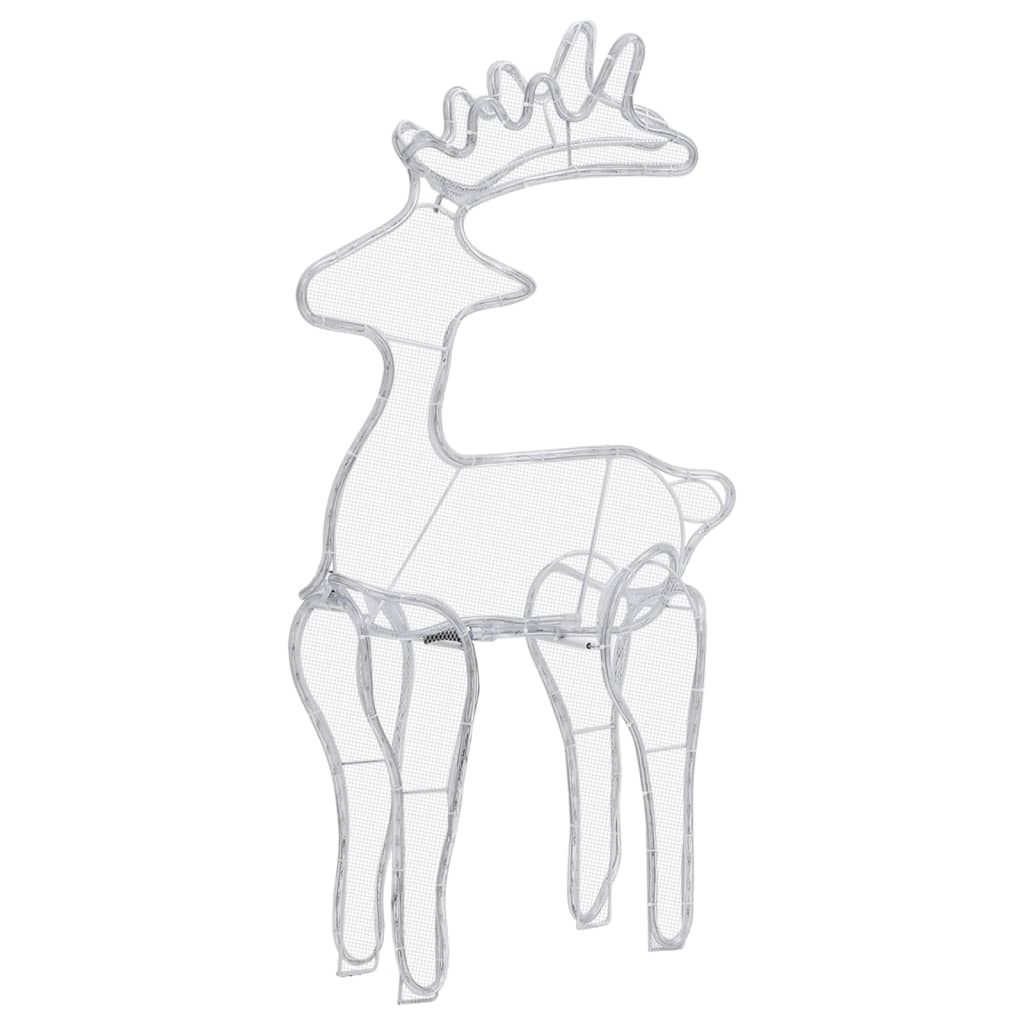 Décoration de Noël de renne avec maille 306 LED 60x24x89 cm - XIOS