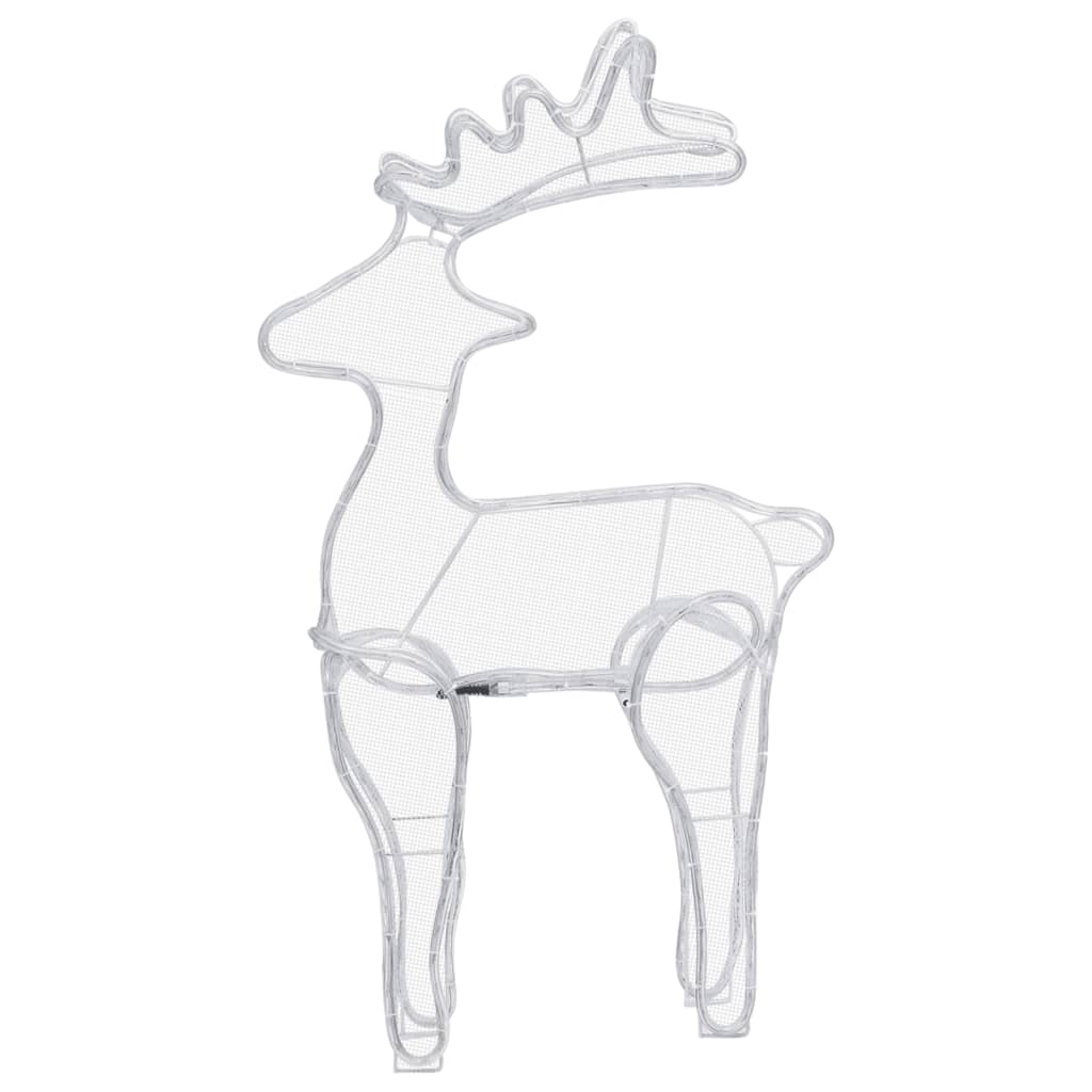Décoration de Noël de renne avec maille 306 LED 60x24x89 cm - XIOS