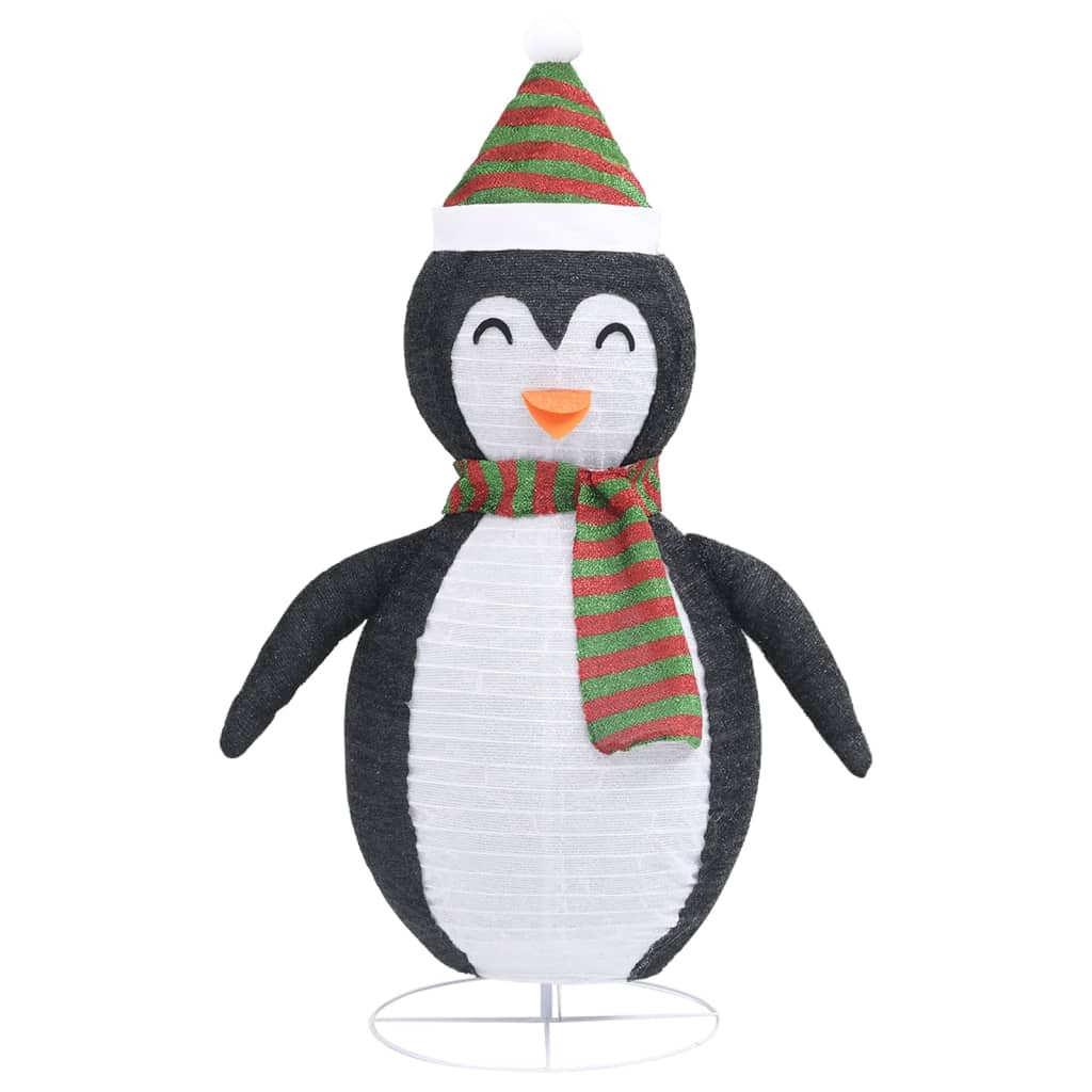 Décoration de Noël pingouin à LED Tissu de luxe 120 cm - XIOS