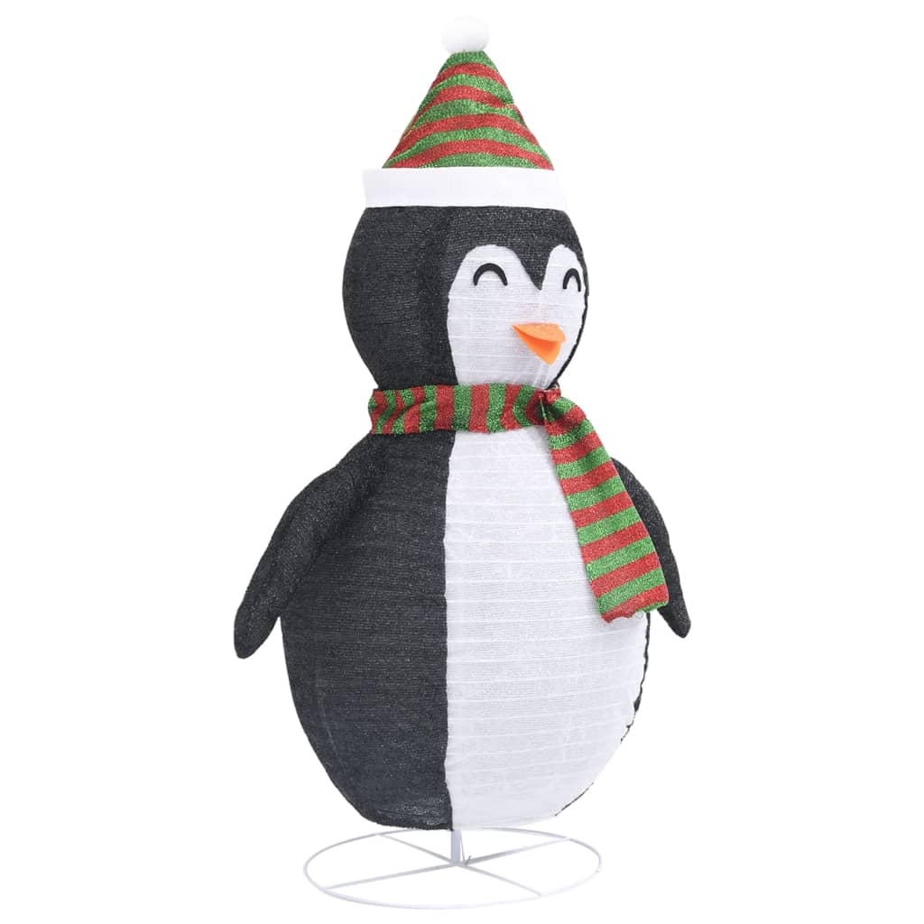 Décoration de Noël pingouin à LED Tissu de luxe 120 cm - XIOS