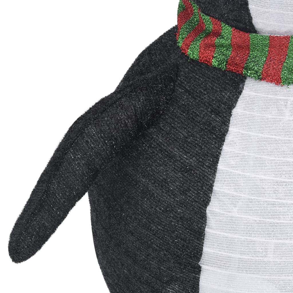 Décoration de Noël pingouin à LED Tissu de luxe 120 cm - XIOS
