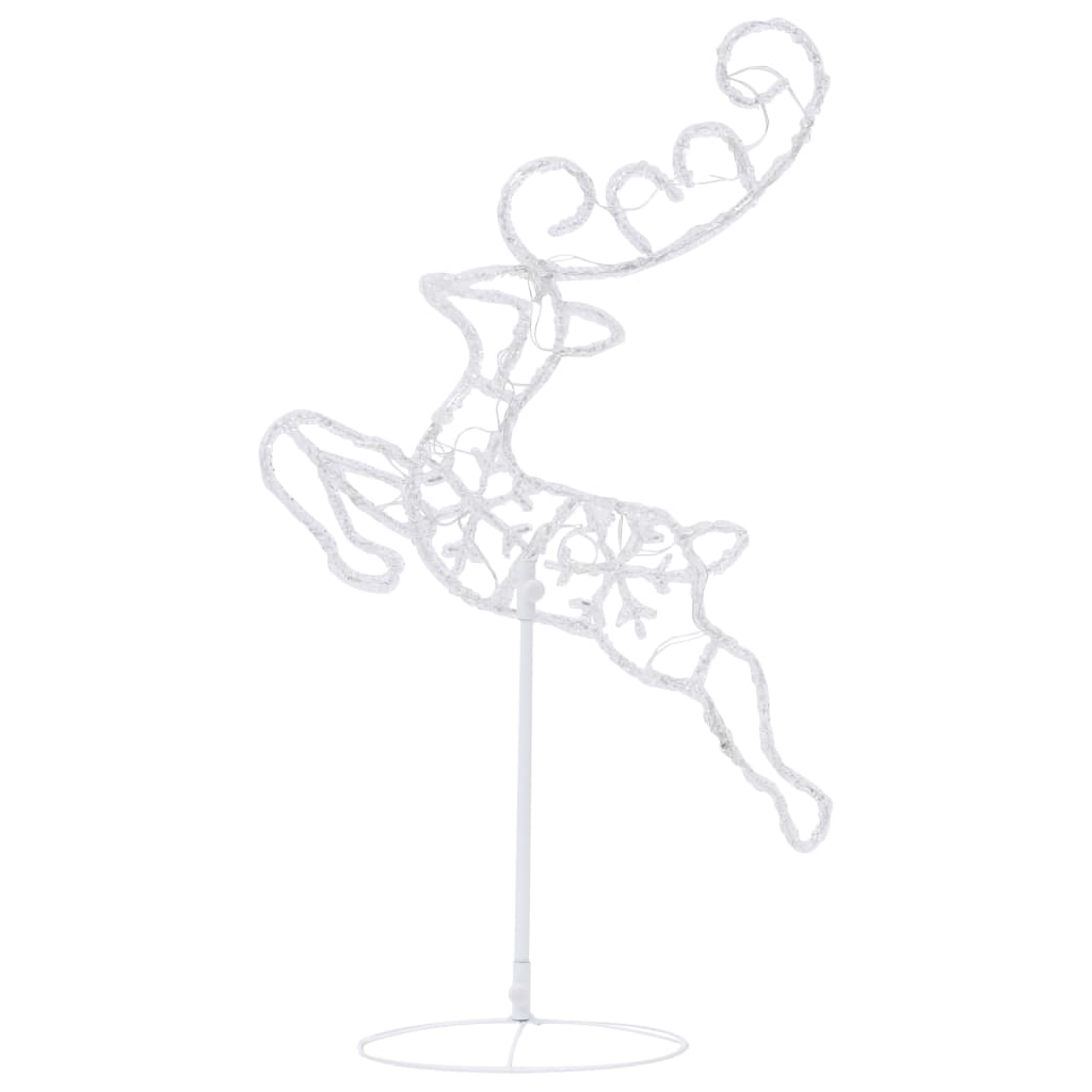 Renne/traîneaux Noël volant Acrylique 260x21x87 cm Coloré - XIOS