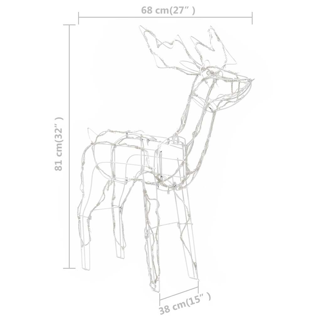 Cordon lumineux de Noël 3 pcs Rennes 229 LED - XIOS