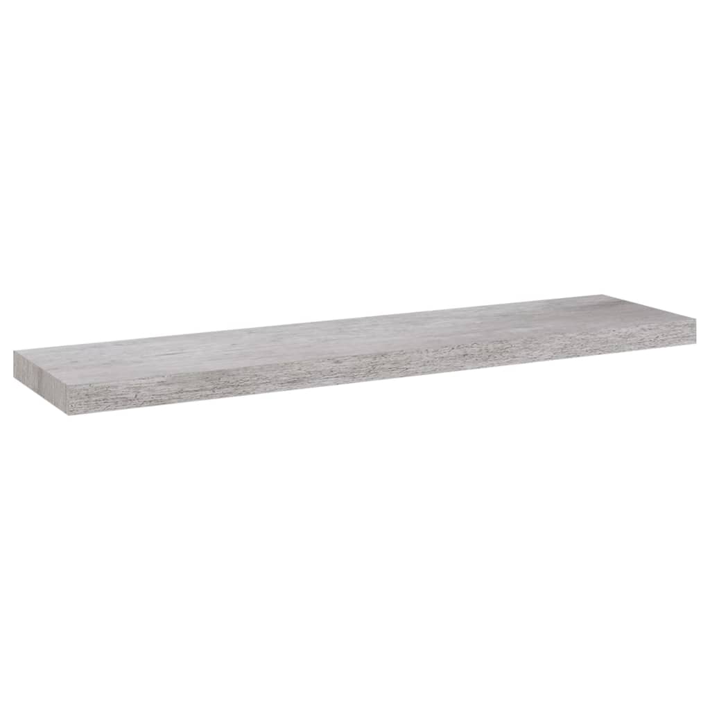 Étagères murales flottantes 4 pcs Gris béton 90x23,5x3,8cm MDF - XIOS