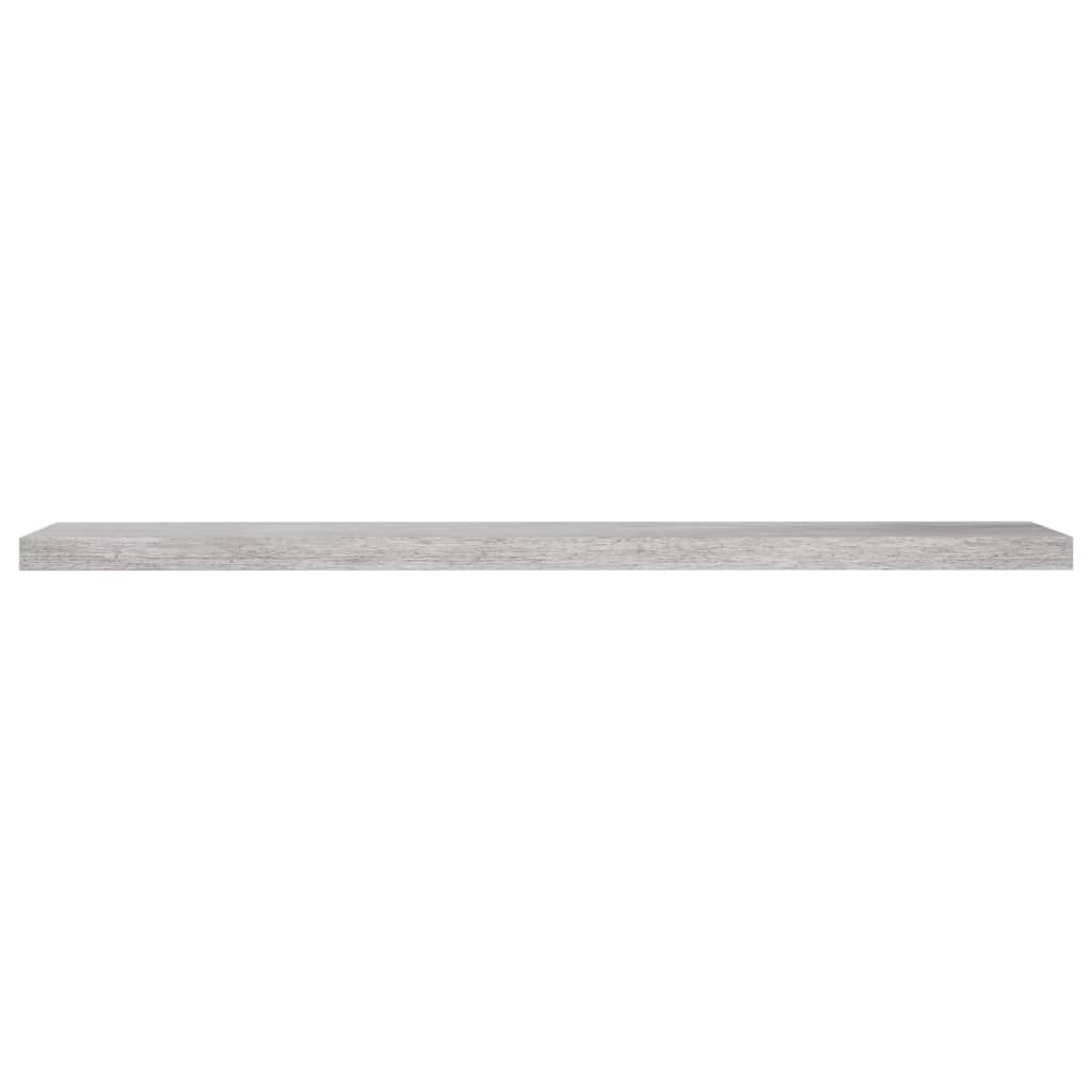 Étagères murales flottantes 4 pcs gris béton 120x23,5x3,8cm MDF - XIOS