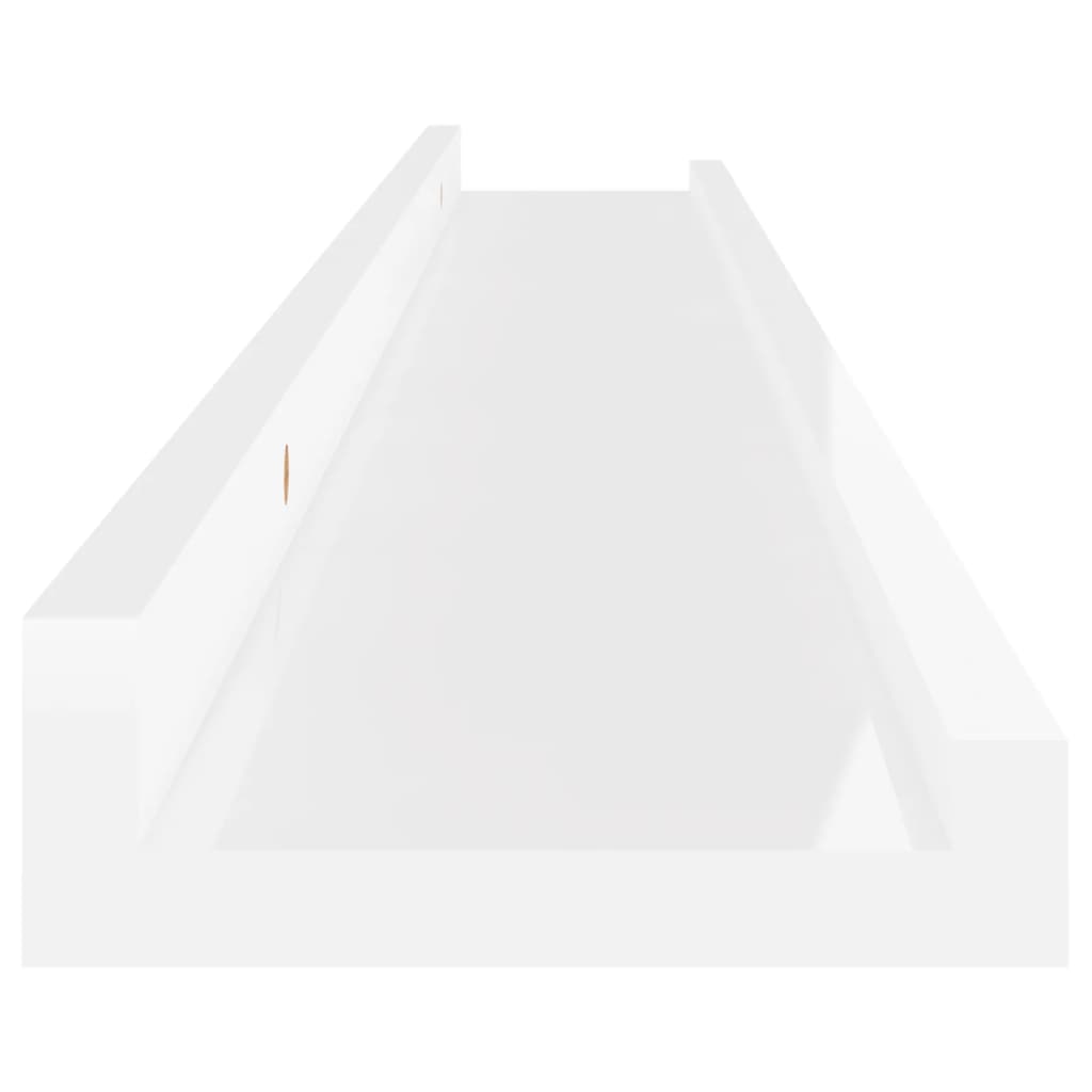 Étagères murales 2 pcs Blanc brillant 80x9x3 cm - XIOS