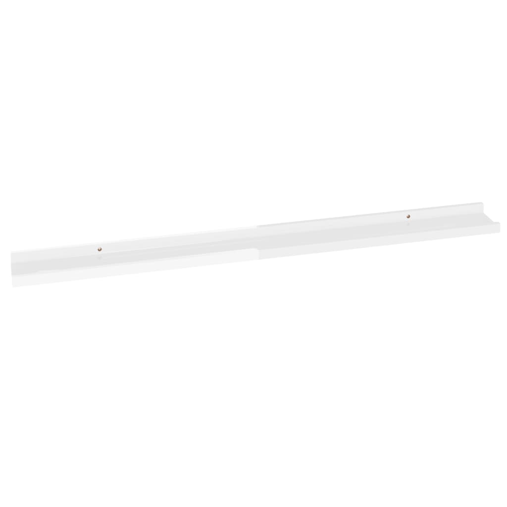 Étagères murales 2 pcs Blanc brillant 100x9x3 cm - XIOS