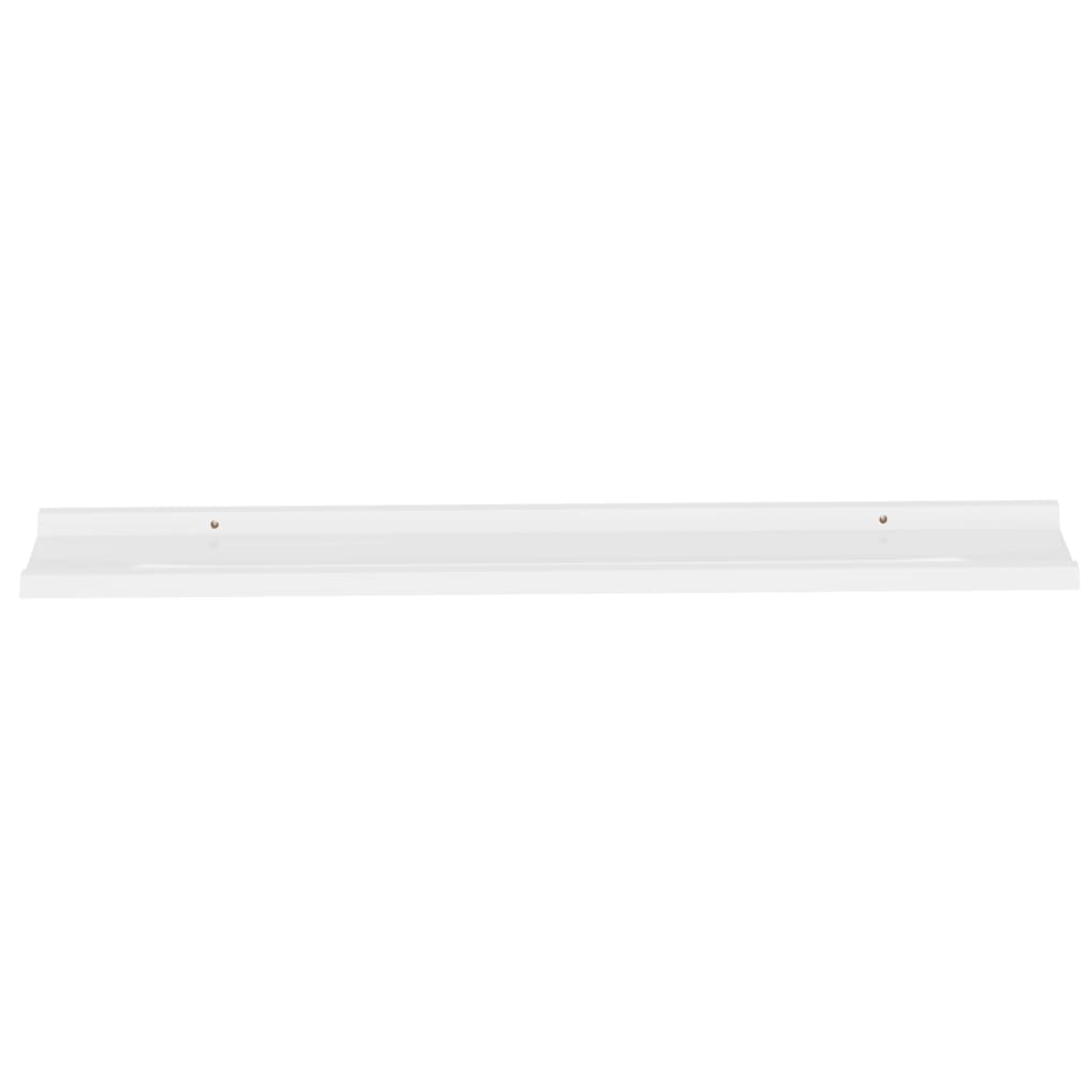 Étagères murales 2 pcs Blanc brillant 100x9x3 cm - XIOS