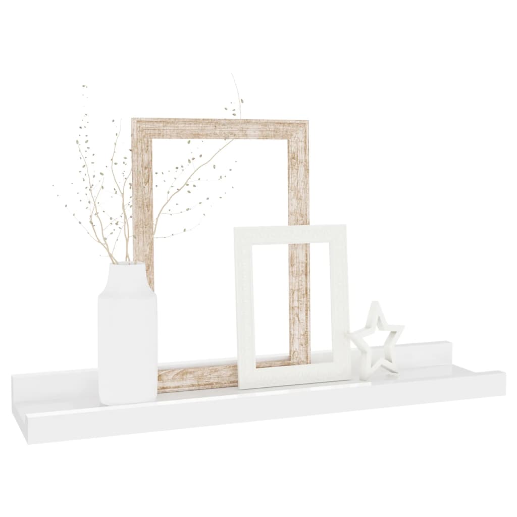 Étagères murales 4 pcs Blanc brillant 40x9x3 cm - XIOS