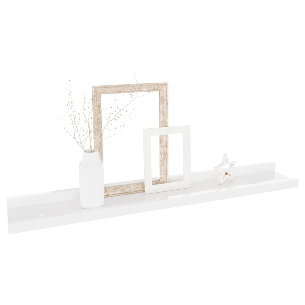 Étagères murales 4 pcs Blanc brillant 60x9x3 cm - XIOS