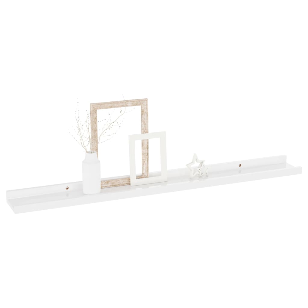 Étagères murales 4 pcs Blanc brillant 80x9x3 cm - XIOS