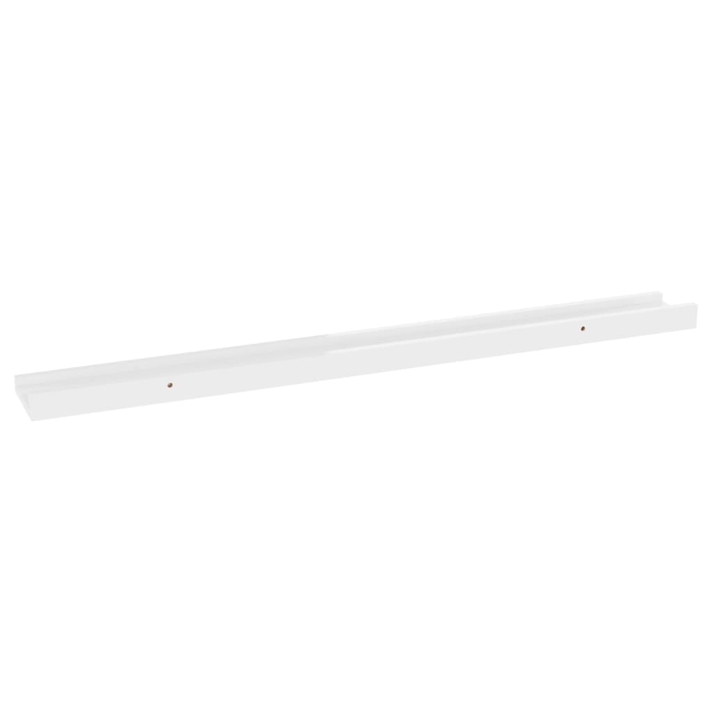 Étagères murales 4 pcs Blanc brillant 80x9x3 cm - XIOS