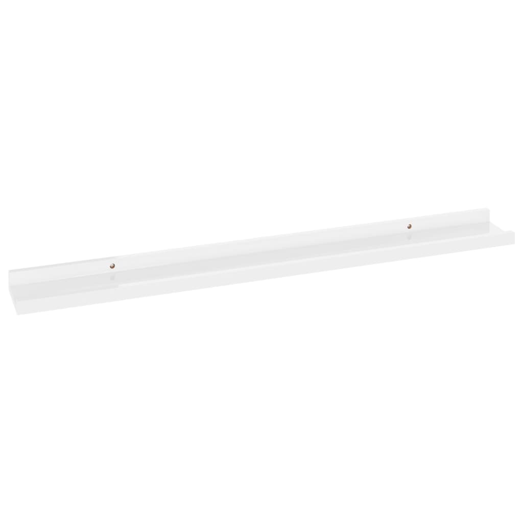 Étagères murales 4 pcs Blanc brillant 80x9x3 cm - XIOS