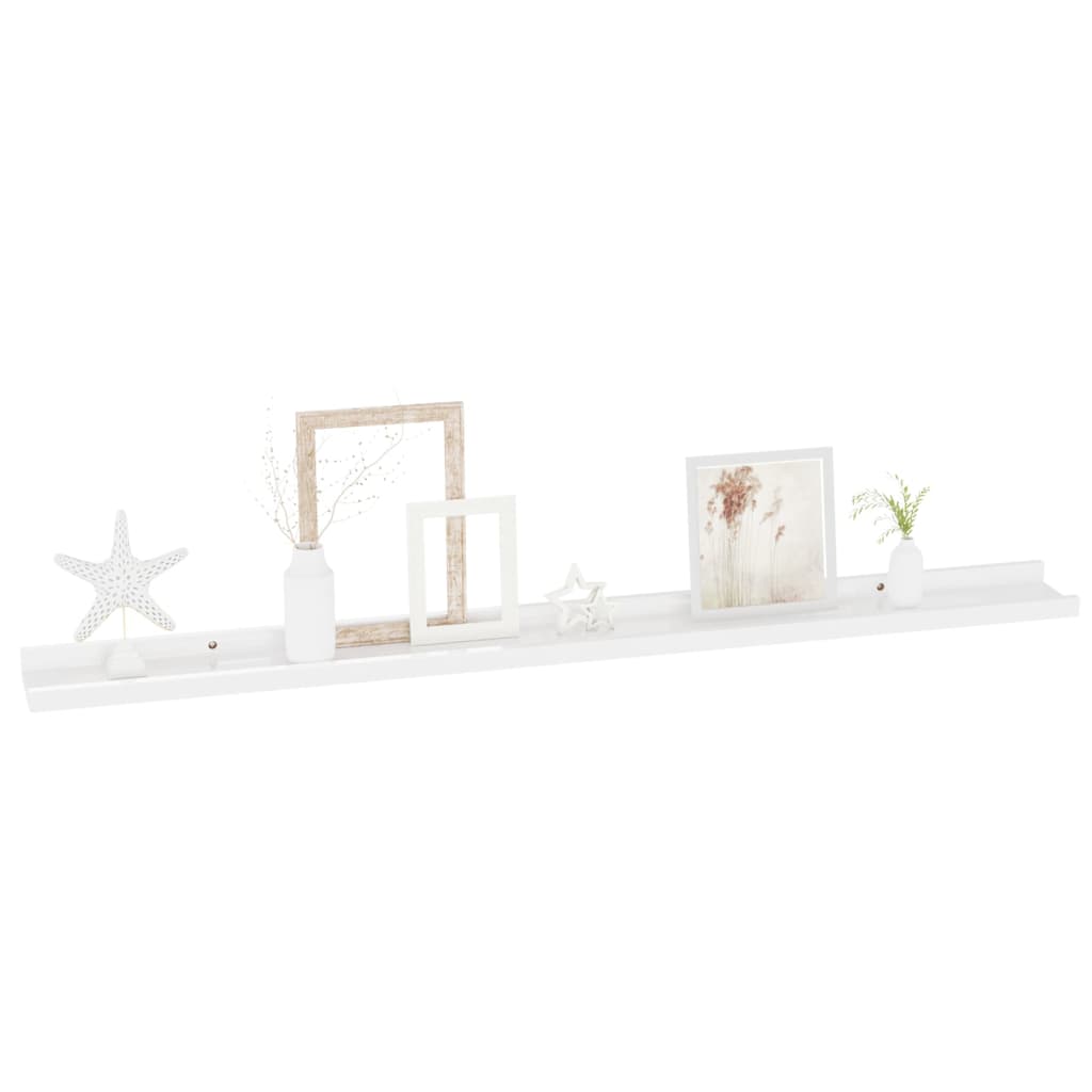 Étagères murales 4 pcs Blanc brillant 100x9x3 cm - XIOS