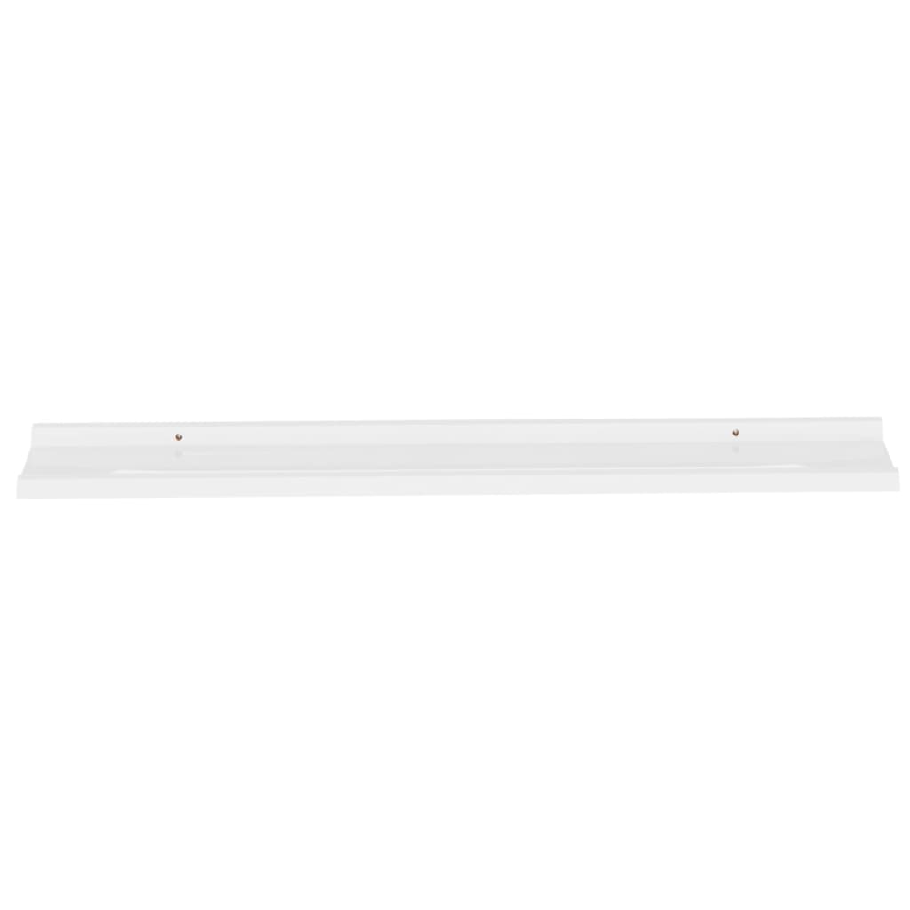 Étagères murales 4 pcs Blanc brillant 100x9x3 cm - XIOS