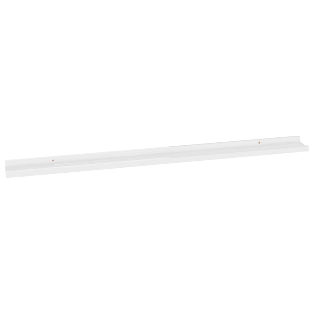 Étagères murales 4 pcs Blanc brillant 115x9x3 cm Étagères murales & corniches vidaXL