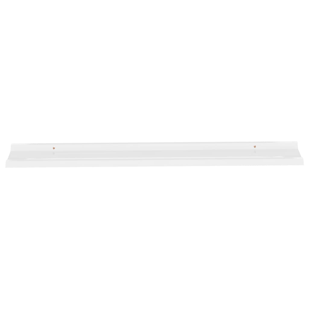 Étagères murales 4 pcs Blanc brillant 115x9x3 cm Étagères murales & corniches vidaXL