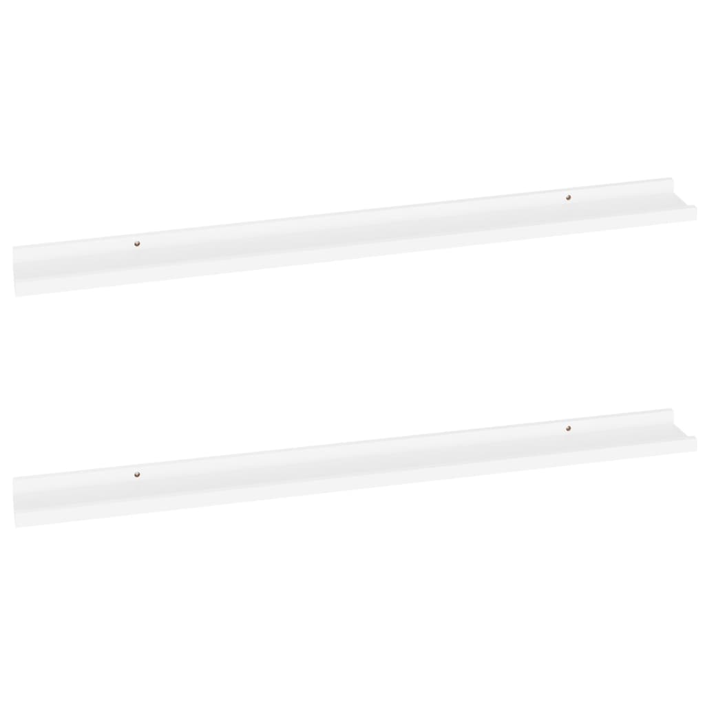 Étagères murales 2 pcs Blanc 100x9x3 cm - XIOS
