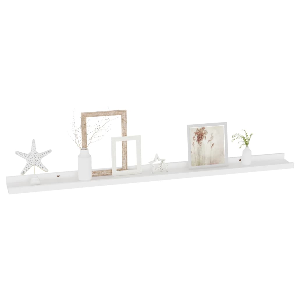 Étagères murales 2 pcs Blanc 100x9x3 cm - XIOS