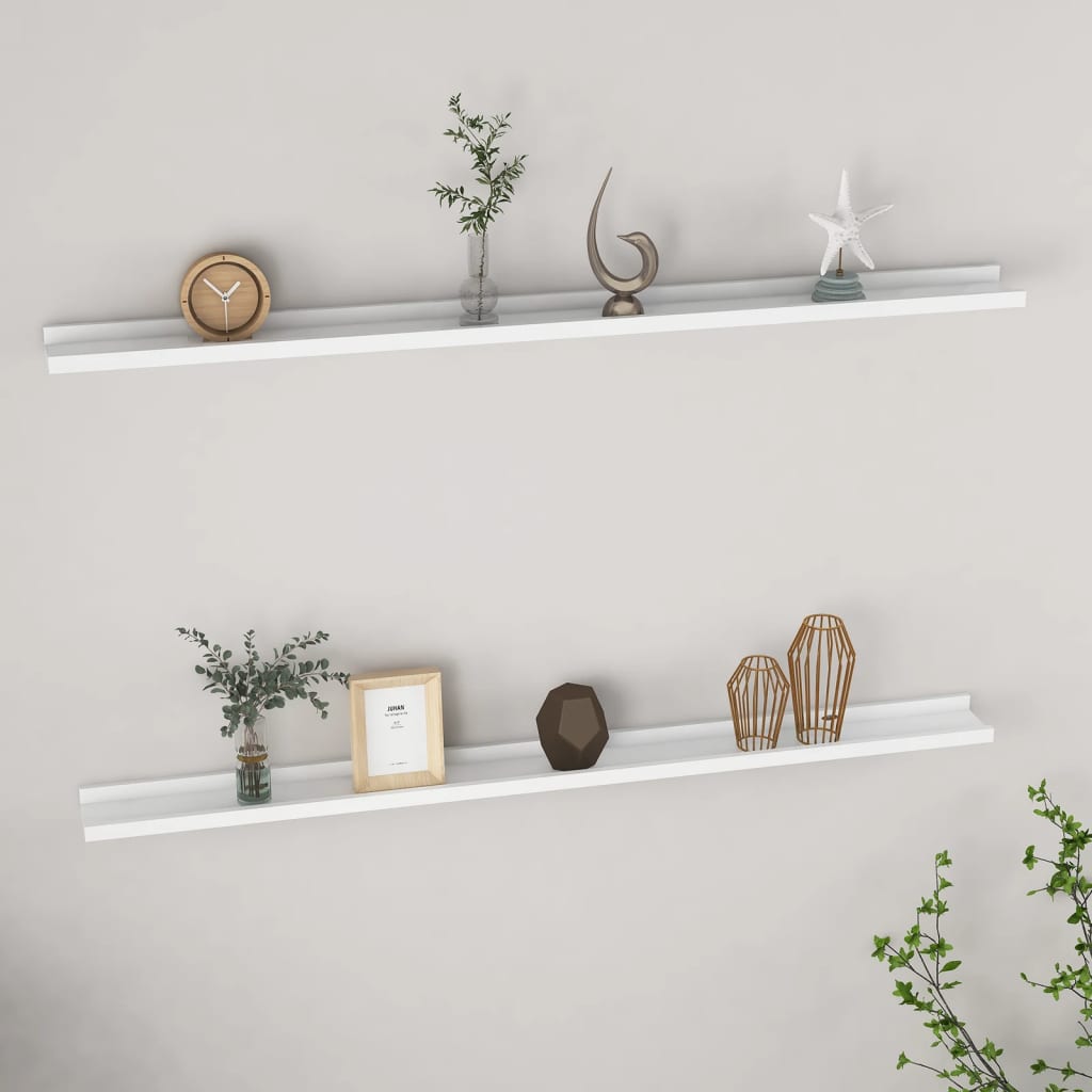 Étagères murales 2 pcs Blanc 115x9x3 cm - XIOS