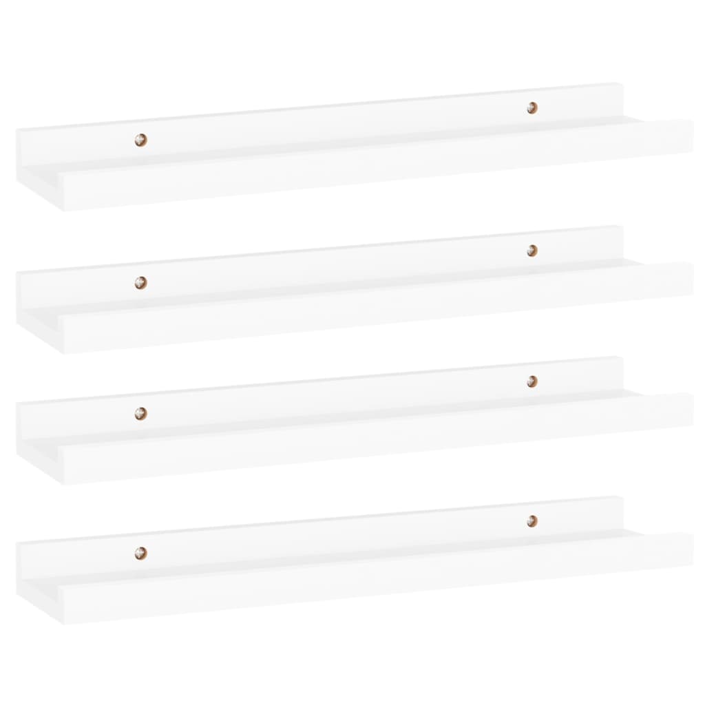 Étagères murales 4 pcs Blanc 40x9x3 cm - XIOS