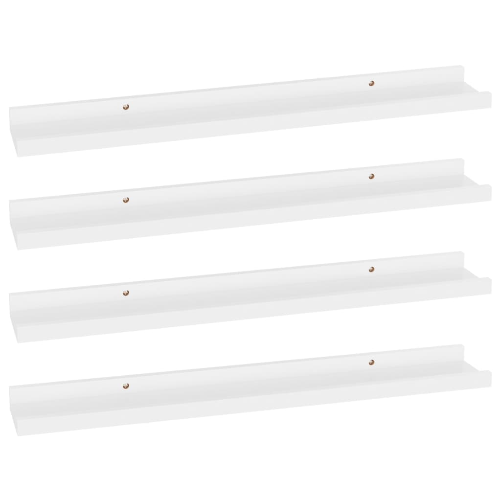 Étagères murales 4 pcs Blanc 60x9x3 cm - XIOS