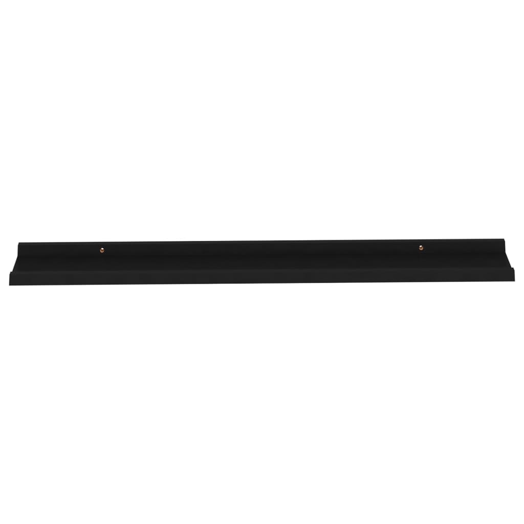 Étagères murales 4 pcs Noir 100x9x3 cm Étagères murales & corniches vidaXL