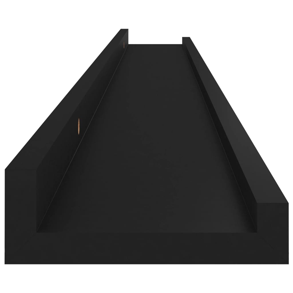 Étagères murales 4 pcs Noir 100x9x3 cm Étagères murales & corniches vidaXL