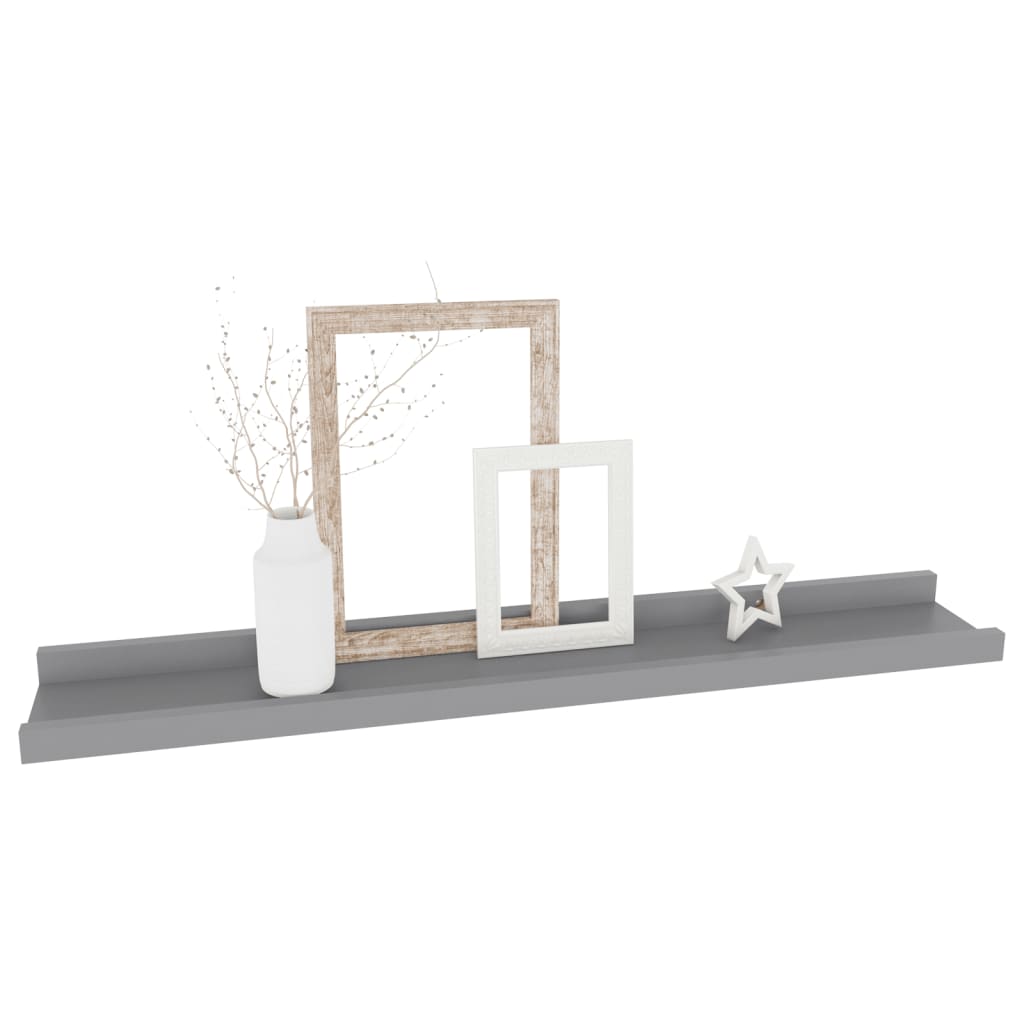 Étagères murales 4 pcs Gris 60x9x3 cm - XIOS