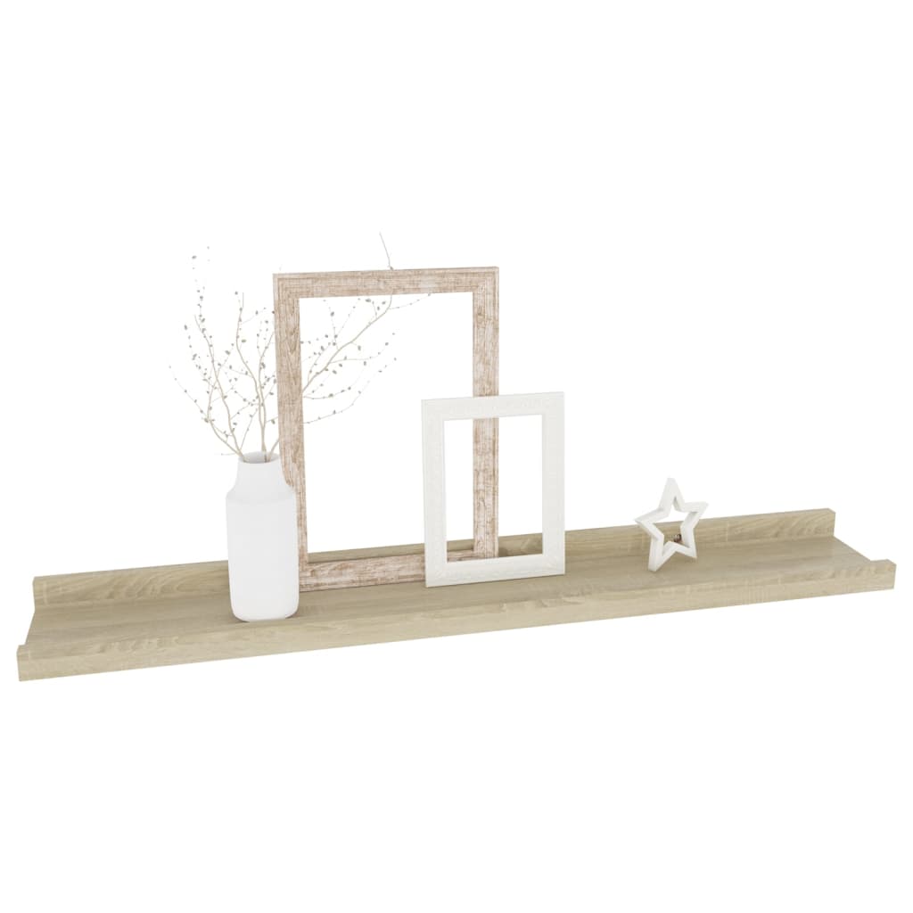 Étagères murales 2 pcs chêne sonoma 60x9x3 cm - XIOS
