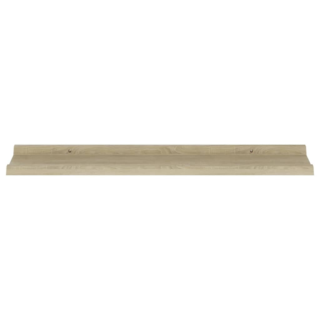Étagères murales 2 pcs chêne sonoma 80x9x3 cm - XIOS