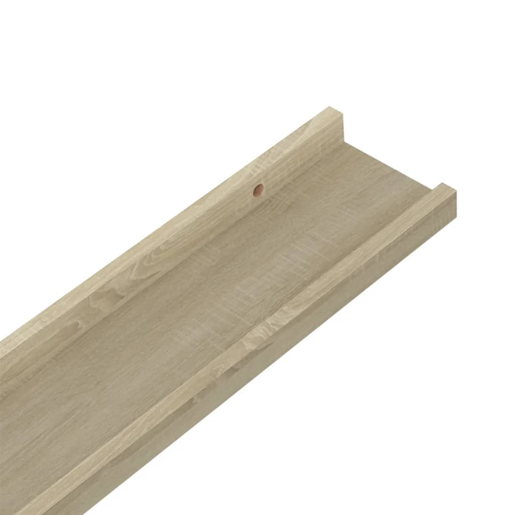 Étagères murales 2 pcs chêne sonoma 80x9x3 cm - XIOS
