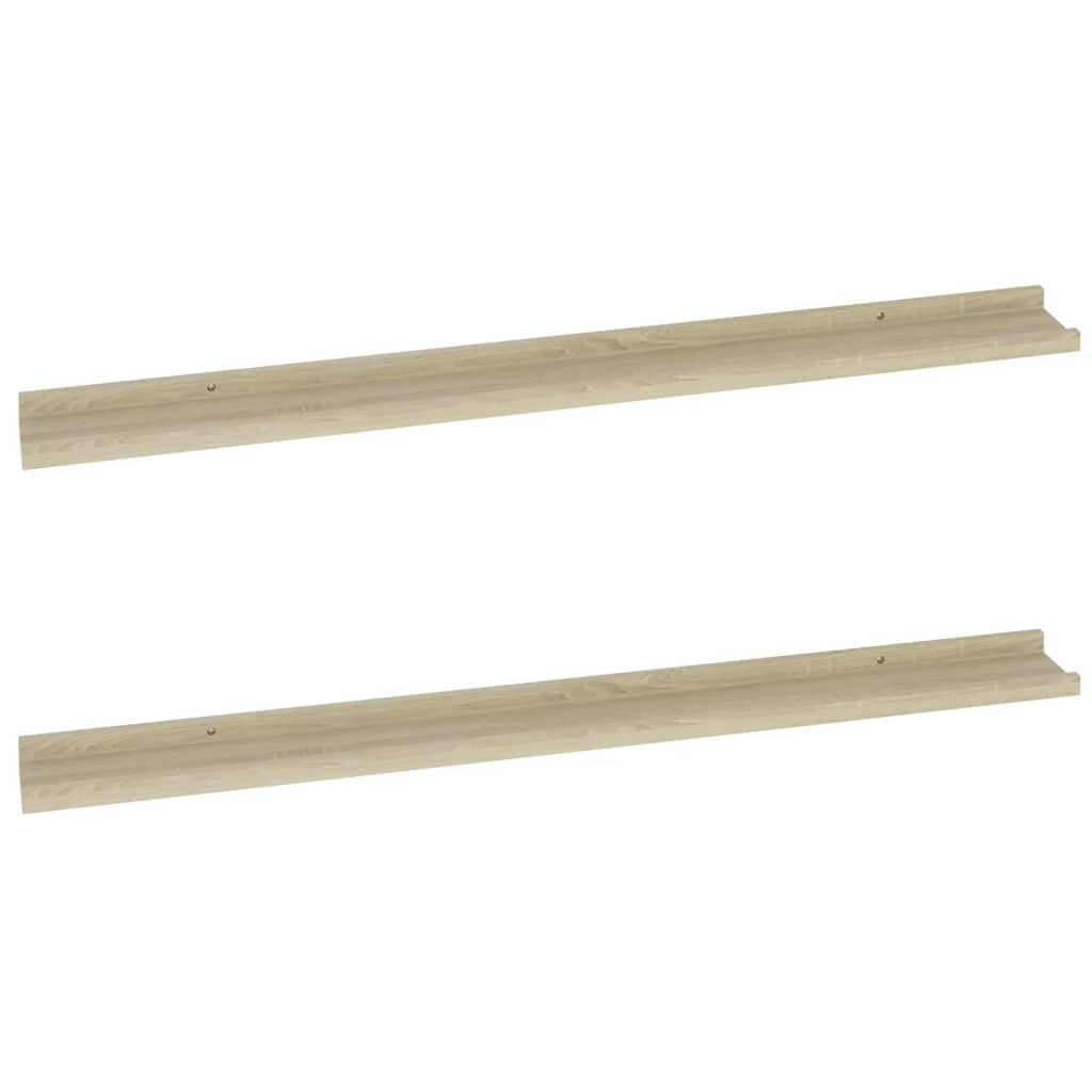 Étagères murales 2 pcs chêne sonoma 100x9x3 cm - XIOS