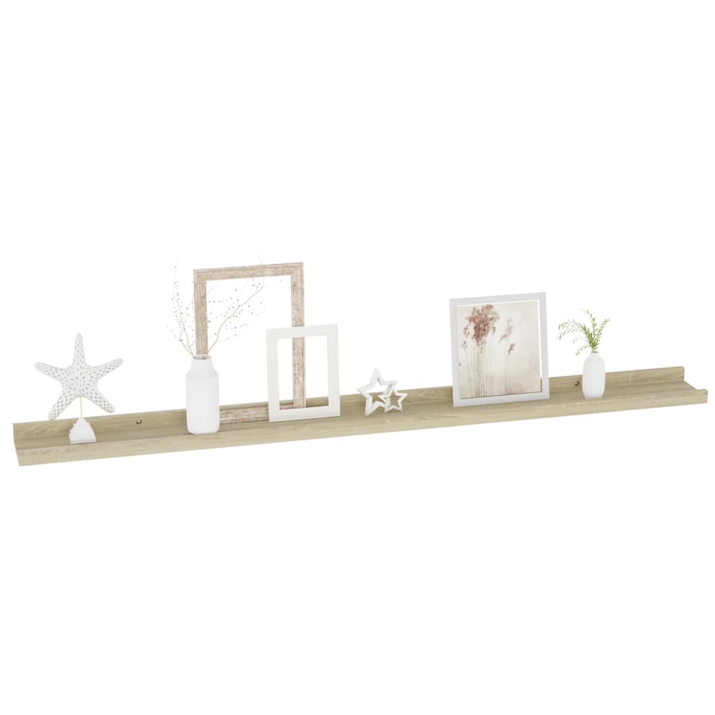 Étagères murales 2 pcs chêne sonoma 100x9x3 cm - XIOS