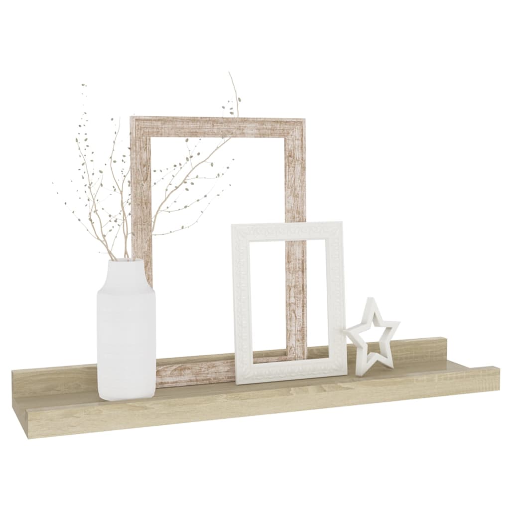 Étagères murales 4 pcs chêne sonoma 40x9x3 cm - XIOS