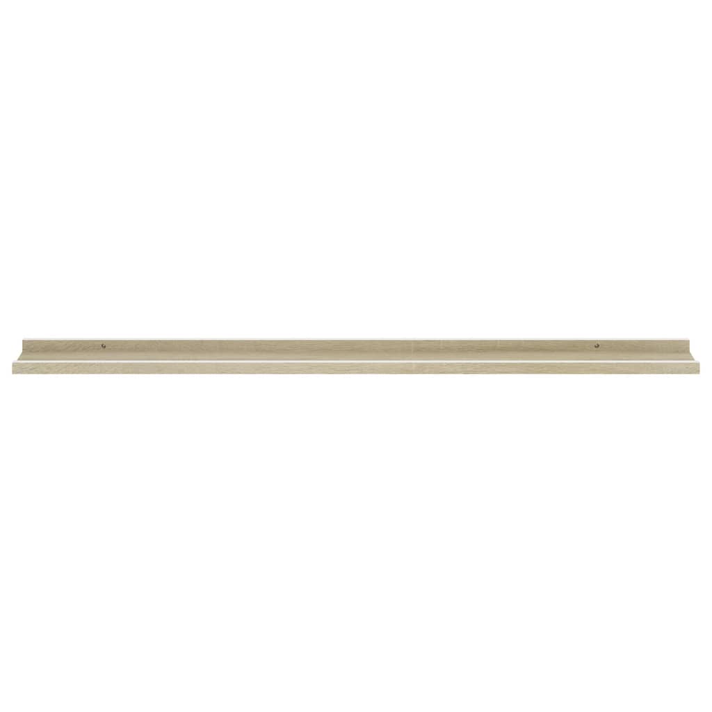 Étagères murales 2 pcs blanc et chêne sonoma 115x9x3 cm - XIOS