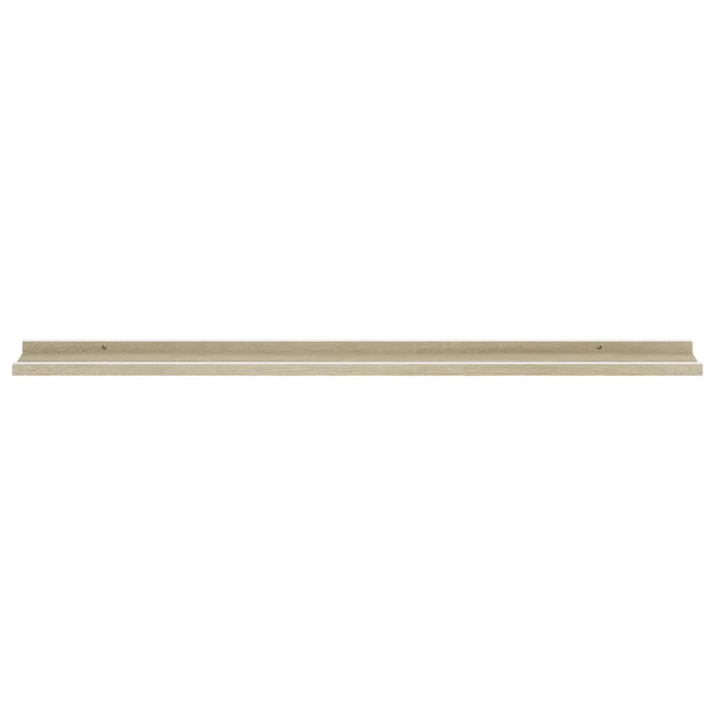 Étagères murales 4 pcs blanc et chêne sonoma 115x9x3 cm - XIOS