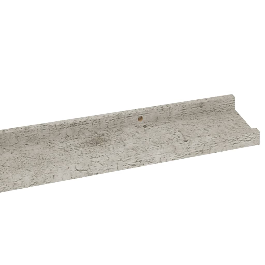 Étagères murales 2 pcs Gris béton 100x9x3 cm - XIOS
