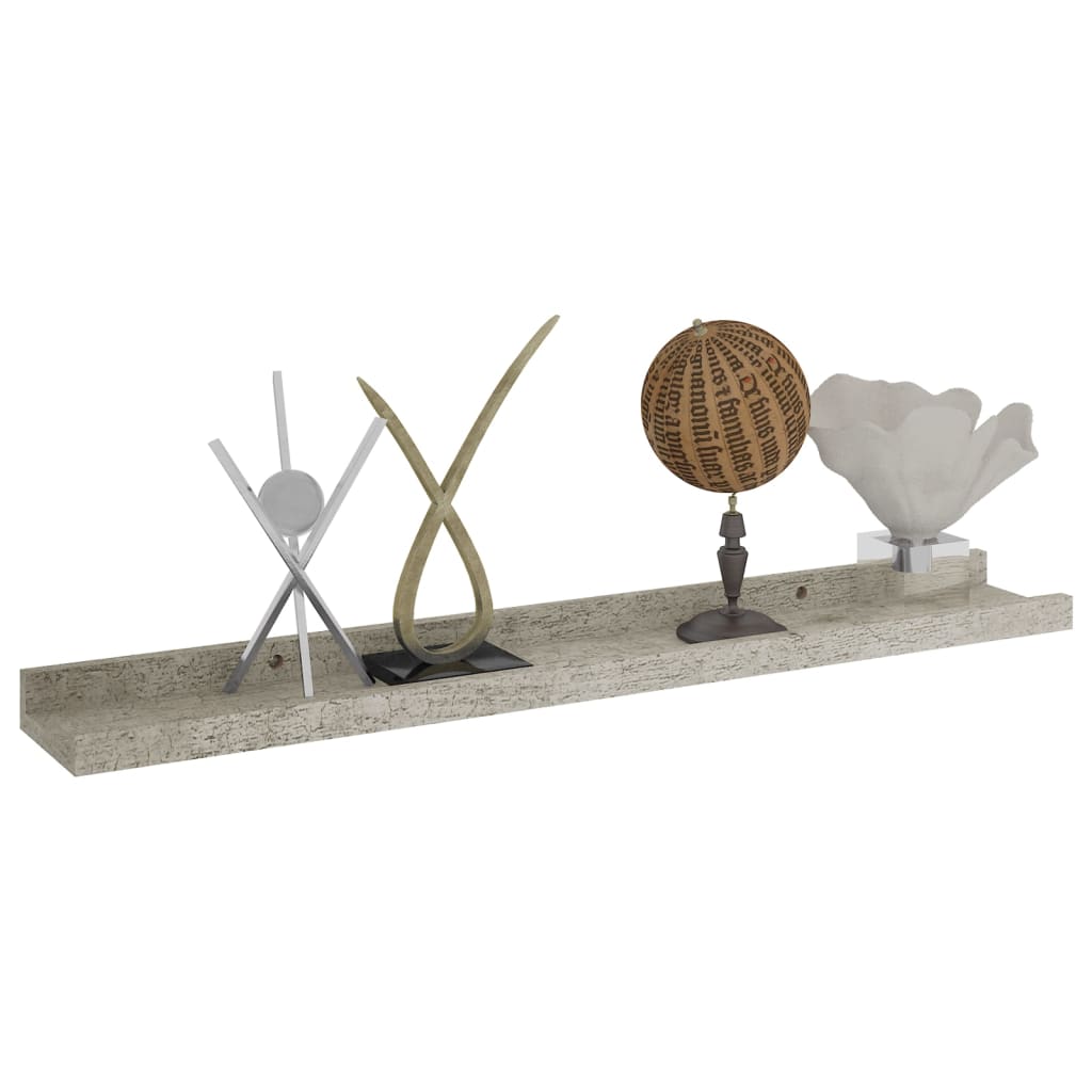 Étagères murales 4 pcs Gris béton 60x9x3 cm - XIOS