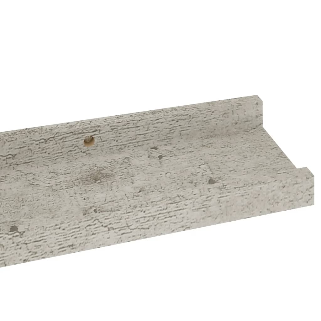 Étagères murales 4 pcs Gris béton 60x9x3 cm - XIOS